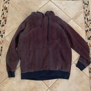Burgundy striped hoody